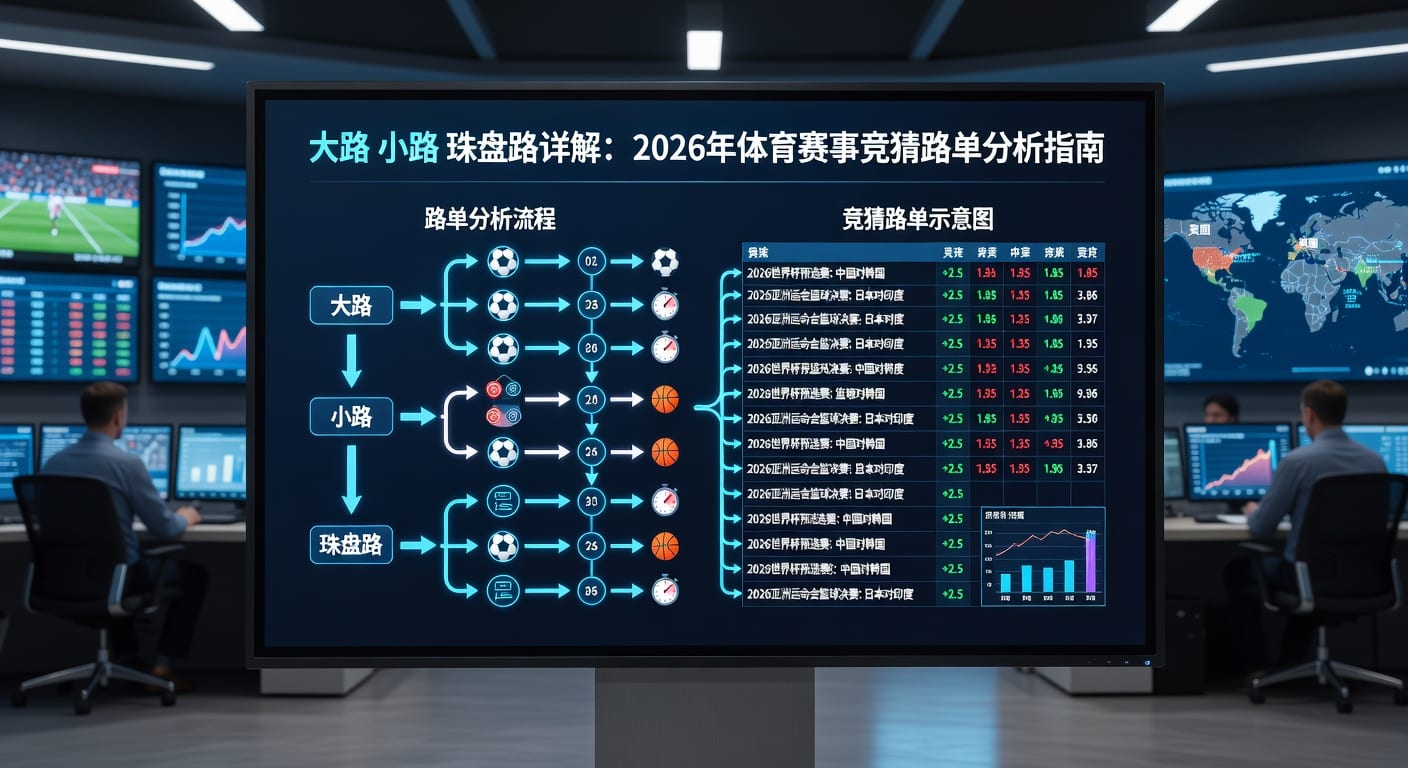 大路小路珠盘路：足球盘口解析与投注策略（2026年世界杯投注）