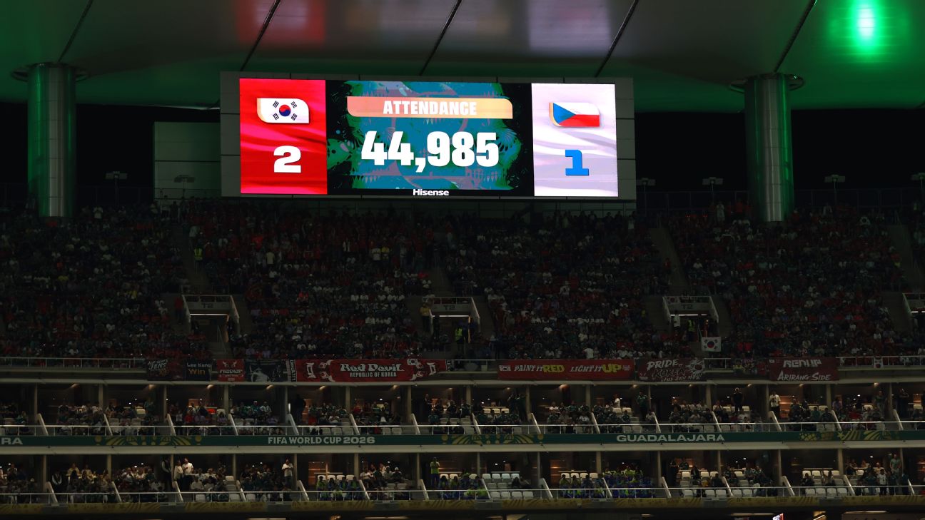 FIFA 为韩捷世界杯上座率数据辩护，空座位照片引发质疑